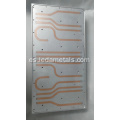 Placa de enfriamiento de agua de cobre de aluminio de enfriamiento personalizado